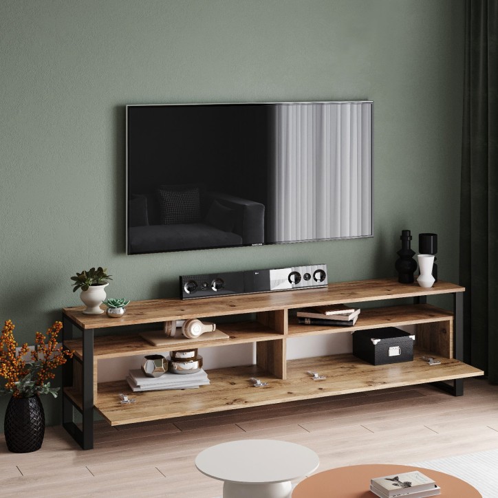 Mueble TV con estante ML19-A pino atlántico