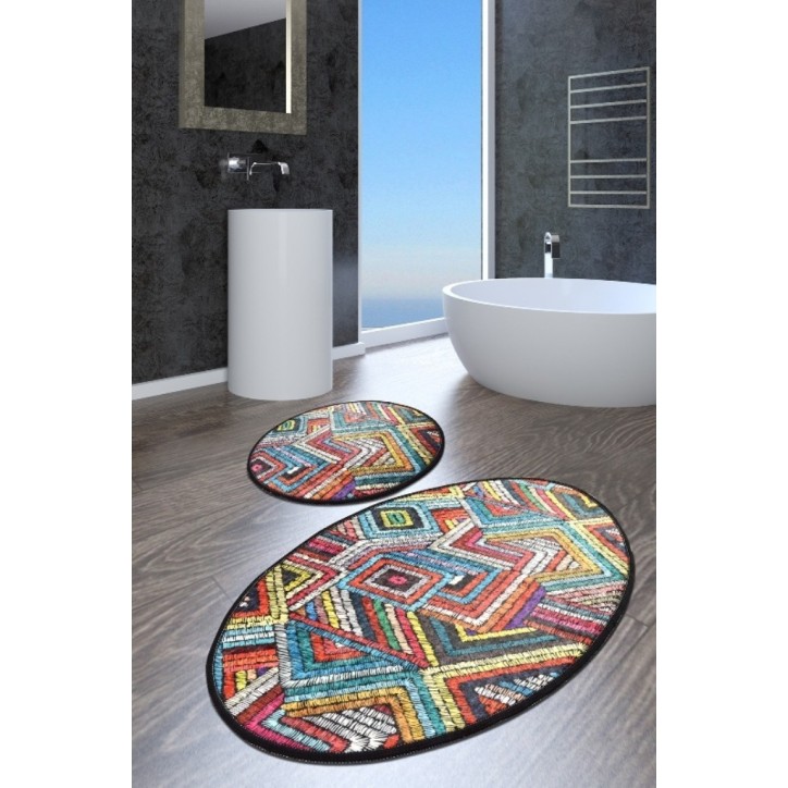 Alfombra de baño Set (2 piezas) Maglie DJT multicolor