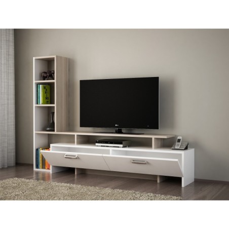 Mueble TV con estante Şimal córdoba blanco