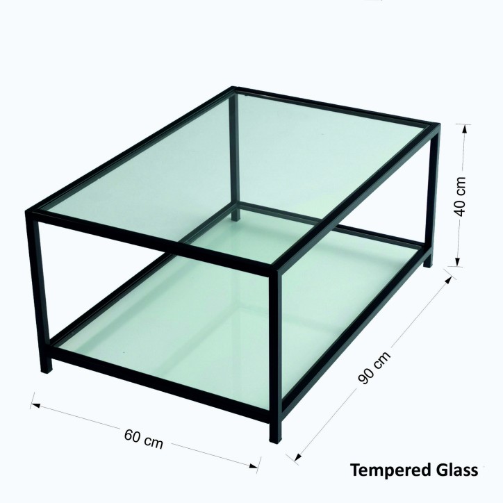 Mesa de centro Astro S400F humo negro