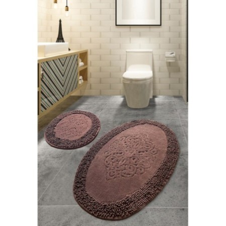 Alfombra de baño Set (2 piezas) Piante Oval  multicolor