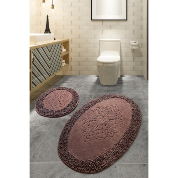 Alfombra de baño Set (2 piezas) Piante Oval  multicolor