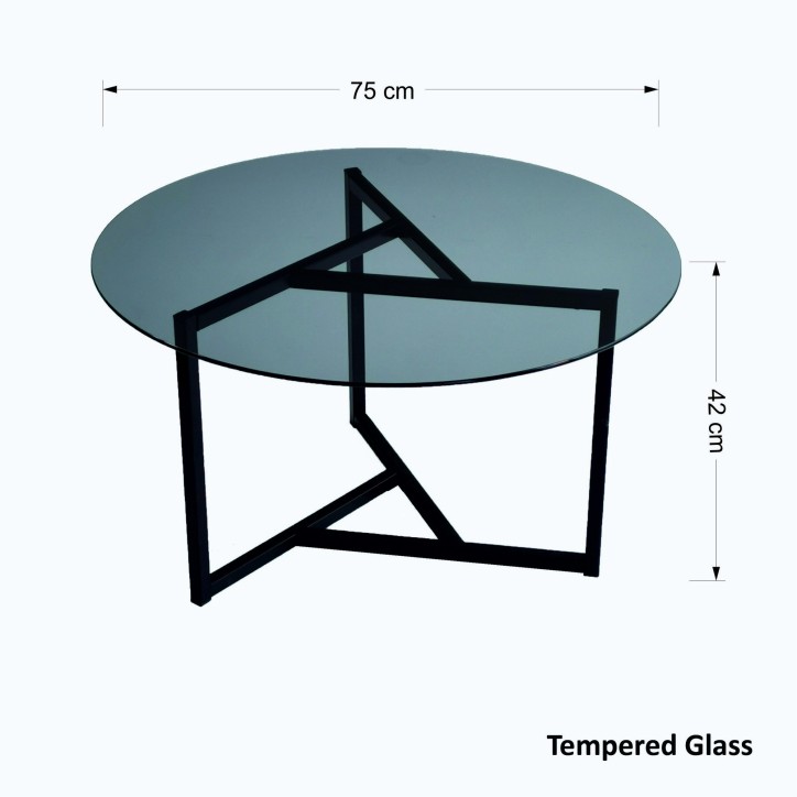 Mesa de centro Trio S402F humo negro