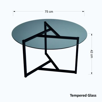 Mesa de centro Trio S402F humo negro - 552NOS1410