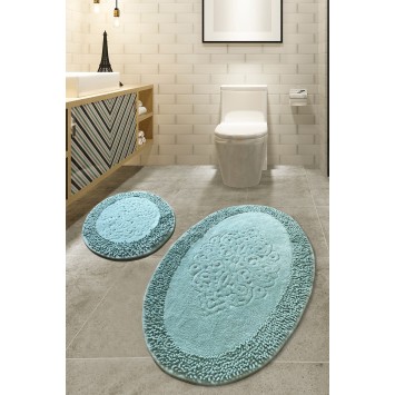 Alfombra de baño Set (2 piezas) Piante Oval  multicolor