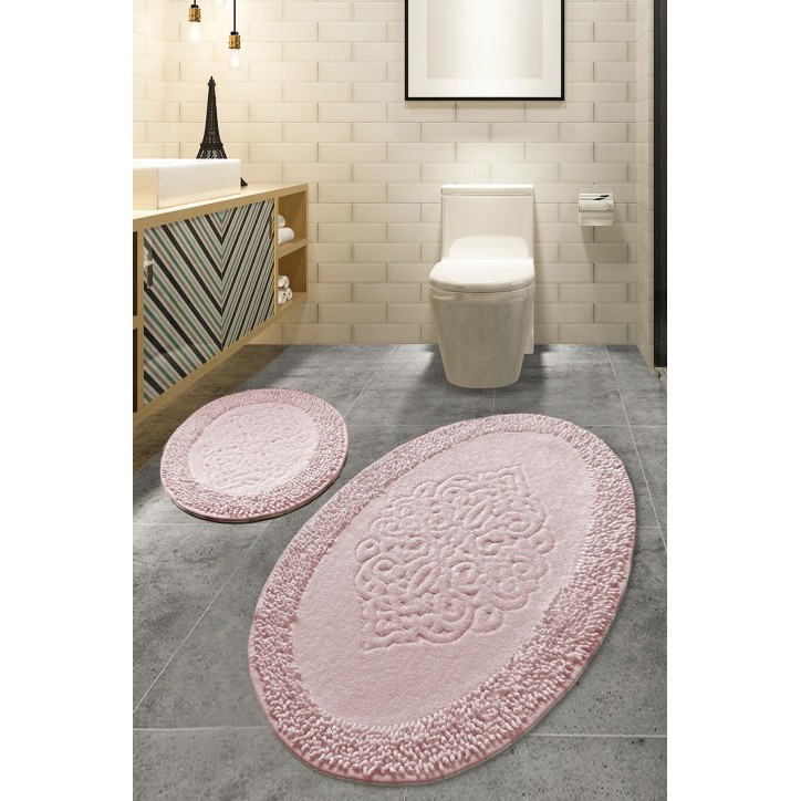 Alfombra de baño Set (2 piezas) Piante Oval  multicolor