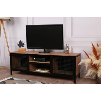 Mueble TV Zeno pino negro - 854KLN3015