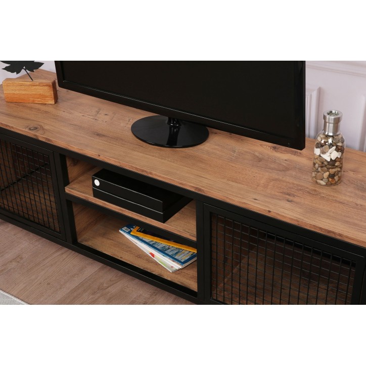 Mueble TV Zeno pino negro