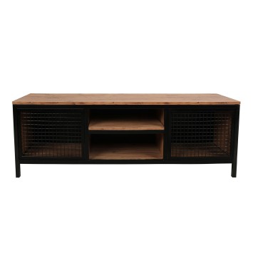 Mueble TV Zeno pino negro - 854KLN3015