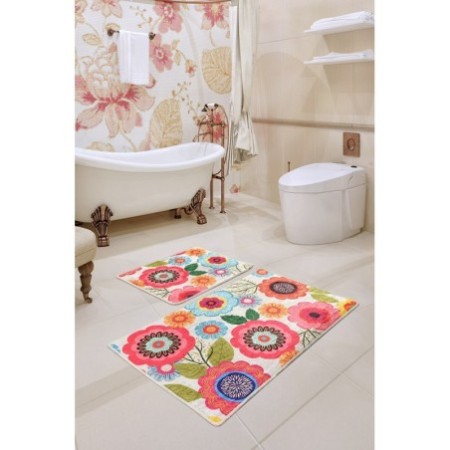 Alfombra de baño Set (2 piezas) Galvin multicolor