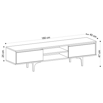 Mueble TV Artemis roble - 393MRD1102