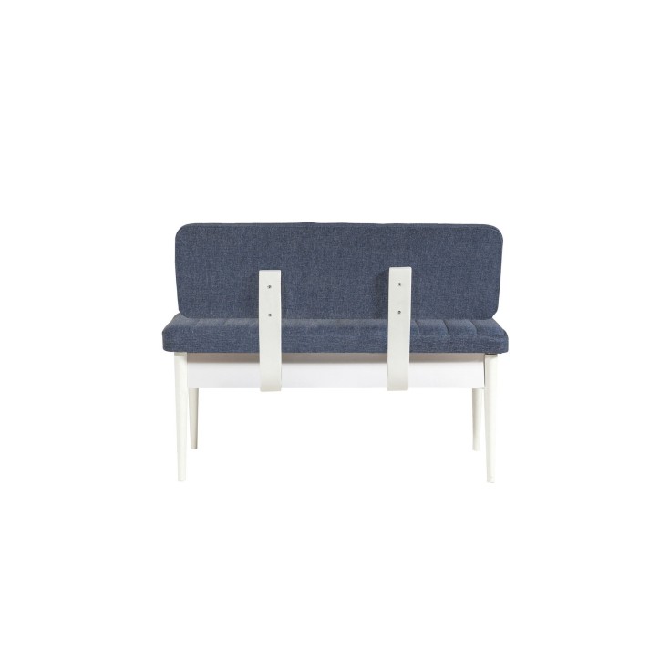 Set mesa comedor extensible y sillas (5 piezas) Vina azul oscuro blanco