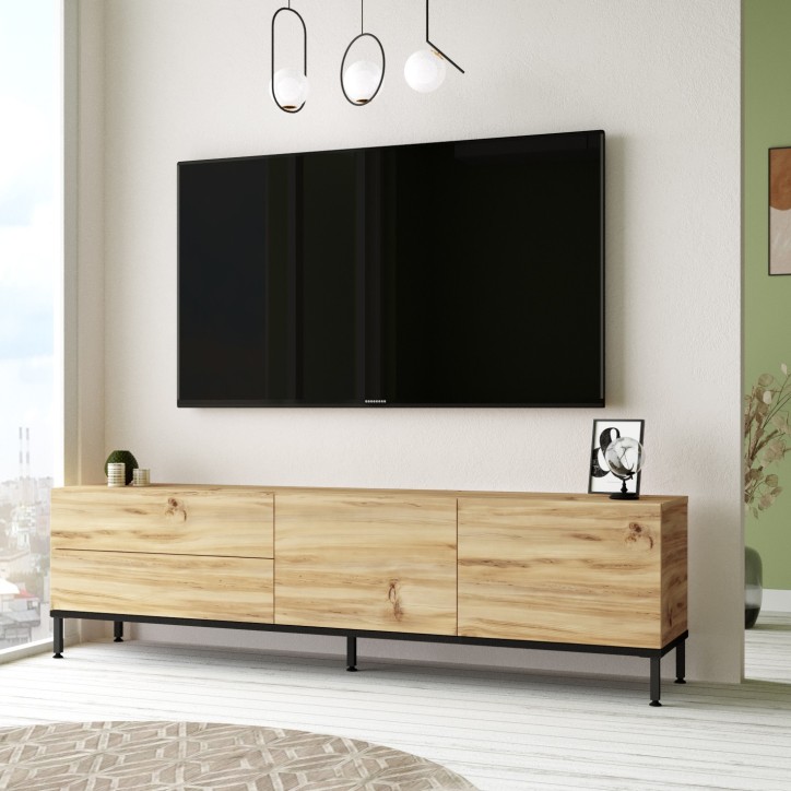 Mueble TV LV6-KL roble negro