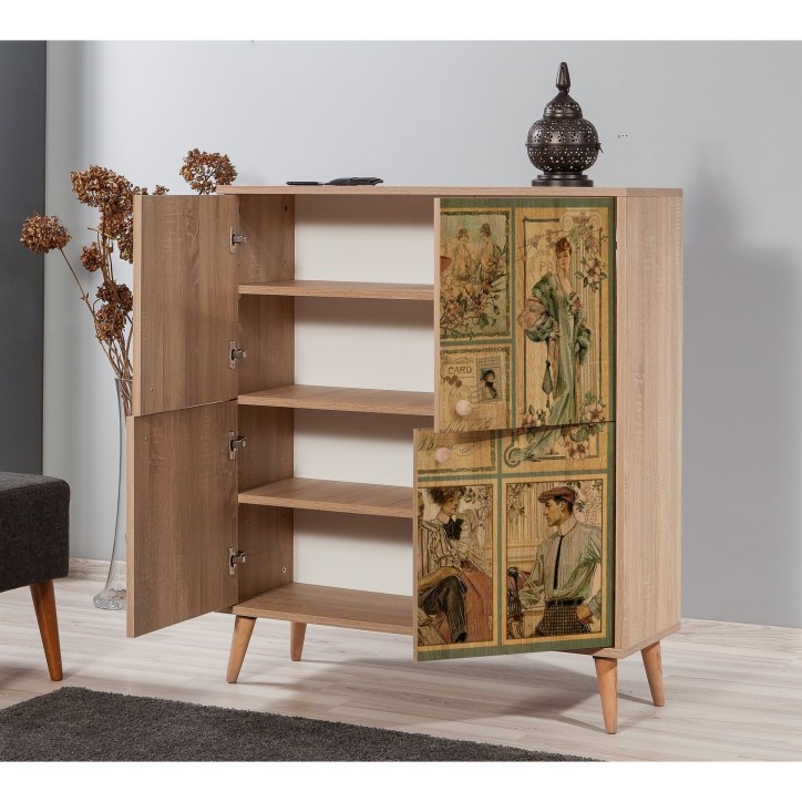 Mueble auxiliar Multilux-732 sonoma roble