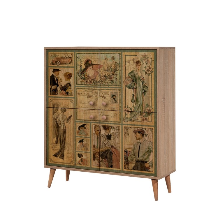 Mueble auxiliar Multilux-732 sonoma roble