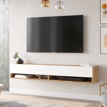 Mueble TV FR9-AW pino atlántico blanco - 956LCS1616