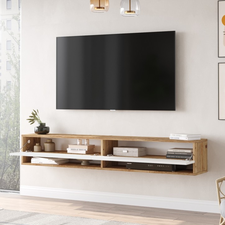 Mueble TV FR9-AW pino atlántico blanco