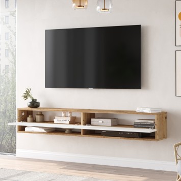 Mueble TV FR9-AW pino atlántico blanco - 956LCS1616