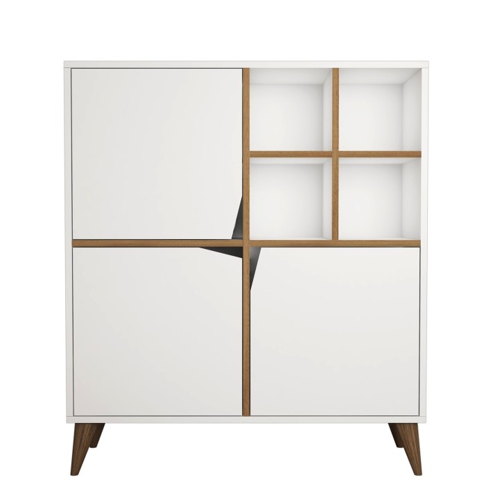 Mueble auxiliar Pulse nogal blanco