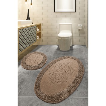 Alfombra de baño Set (2 piezas) Piante Oval  multicolor