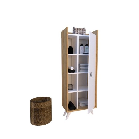 Mueble auxiliar Ilgım roble blanco