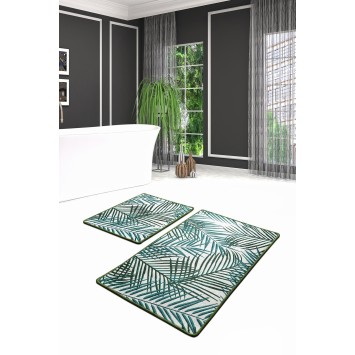 Alfombra de baño Set (2 piezas) Botany multicolor