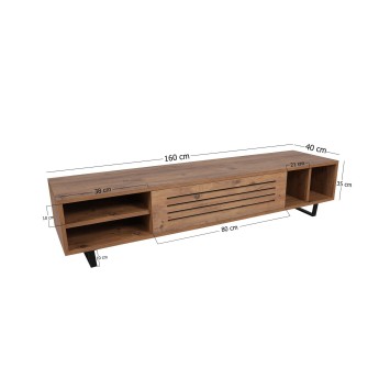 Mueble TV Safir pino atlántico - 835PUQ3077