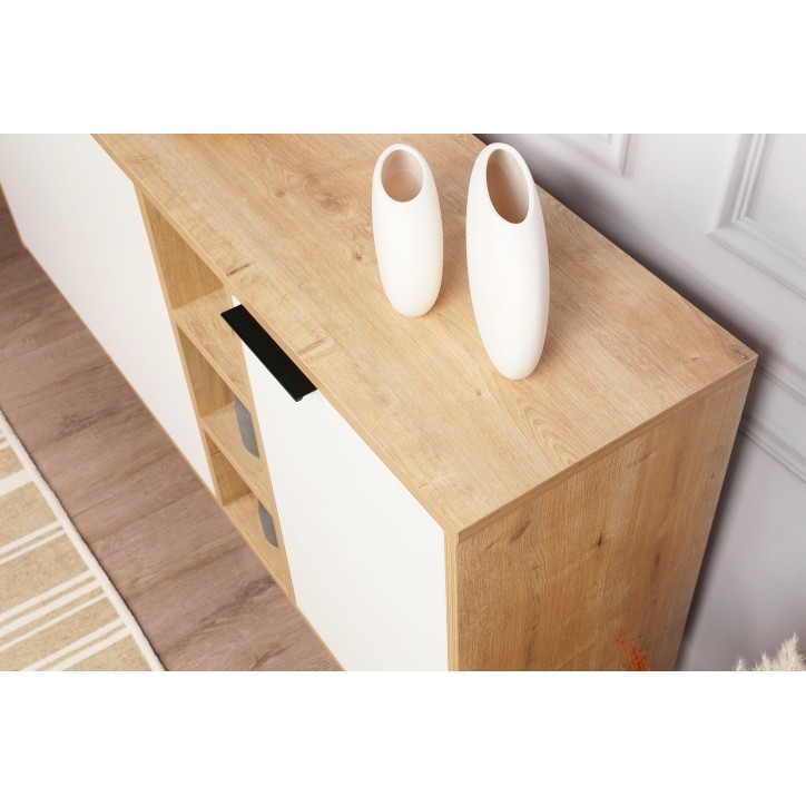 Aparador Clara Console roble blanco