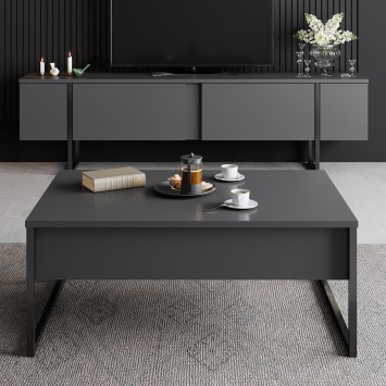 Mesa de centro Luxe antracita negro - 618BLY1124