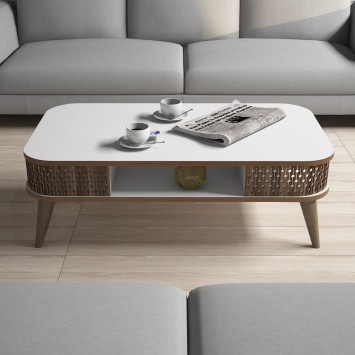 Mesa de centro Eylül blanco - 845HCT2829