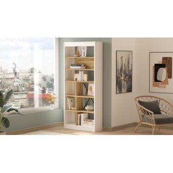 Librería LV19-WK roble blanco - 921YRD1137