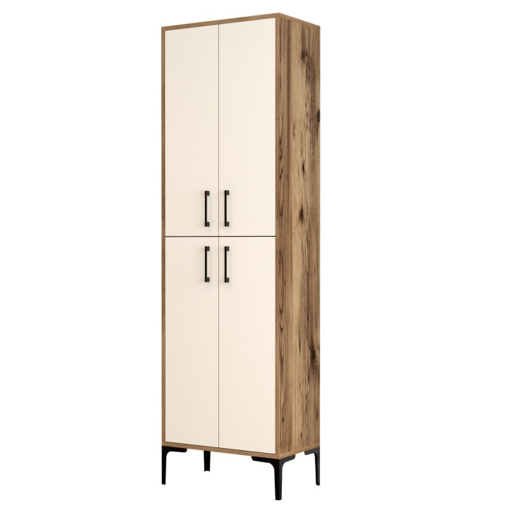 Mueble auxiliar Berlin A crema nogal