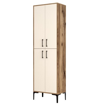 Mueble auxiliar Berlin A crema nogal - 845HCT3922