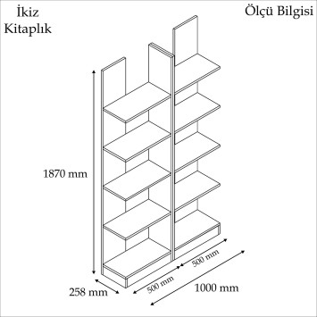 Librería İkiz blanco - 835PUQ3639