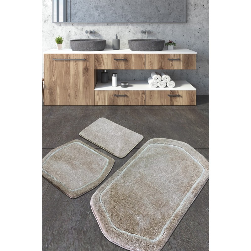 Alfombra de baño Set (3 piezas) Genom  piedra