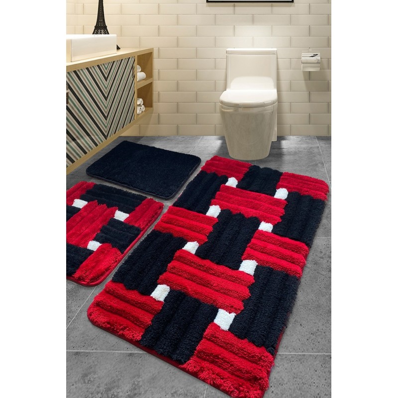 Alfombra de baño Set (3 piezas) Piazza  multicolor