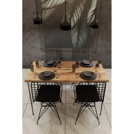 Mesa comedor Blenddy 001 roble negro