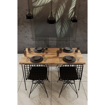 Mesa comedor Blenddy 001 roble negro - 203DRG1603