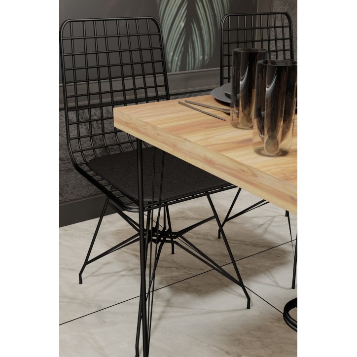 Mesa comedor Blenddy 001 roble negro