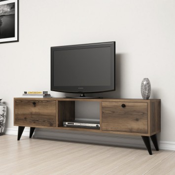 Mueble TV Serenat 1210 negro nogal - 389MZA1119