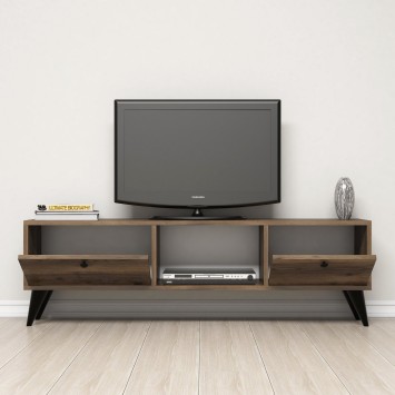 Mueble TV Serenat 1210 negro nogal - 389MZA1119