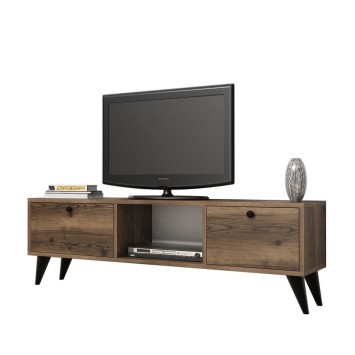 Mueble TV Serenat 1210 negro nogal - 389MZA1119