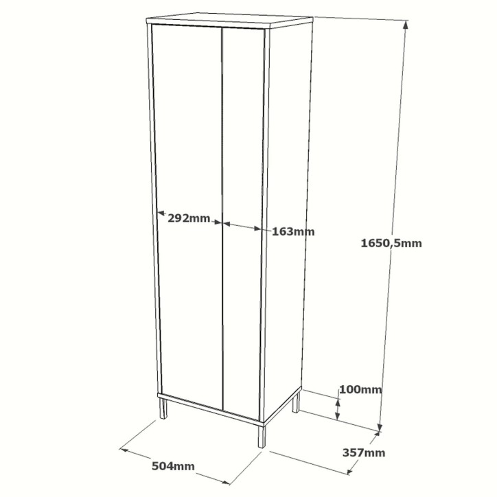 Mueble auxiliar DY1-W blanco