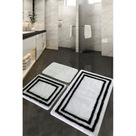 Alfombra de baño Set (3 piezas) Duplici  blanco