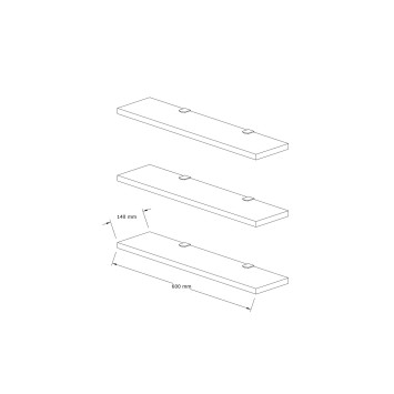 Estante de pared Boss V2 blanco - 835PUQ1658