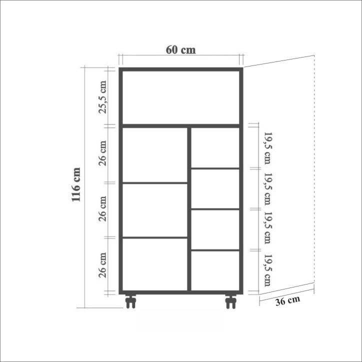 Mueble auxiliar Kiler-737 sonoma roble