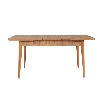 Set mesa comedor extensible y sillas (5 piezas) Vina pino atlántico - 869VEL5173