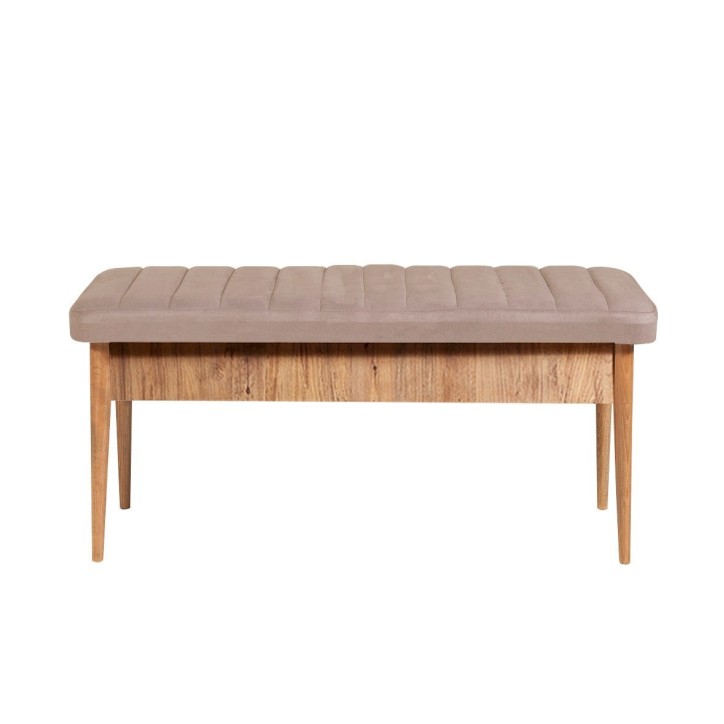 Set mesa comedor extensible y sillas (5 piezas) Vina pino atlántico