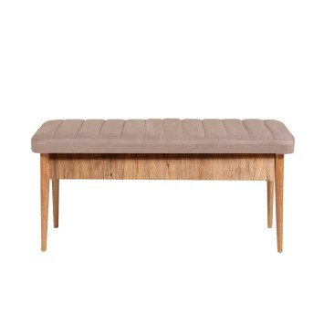 Set mesa comedor extensible y sillas (5 piezas) Vina pino atlántico - 869VEL5173