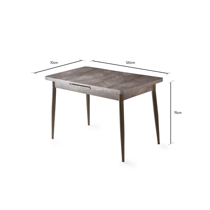 Mesa de comedor extensible Ay-1181 visón